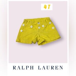 Ralph Lauren polo sz 4t yellow sailor shorts